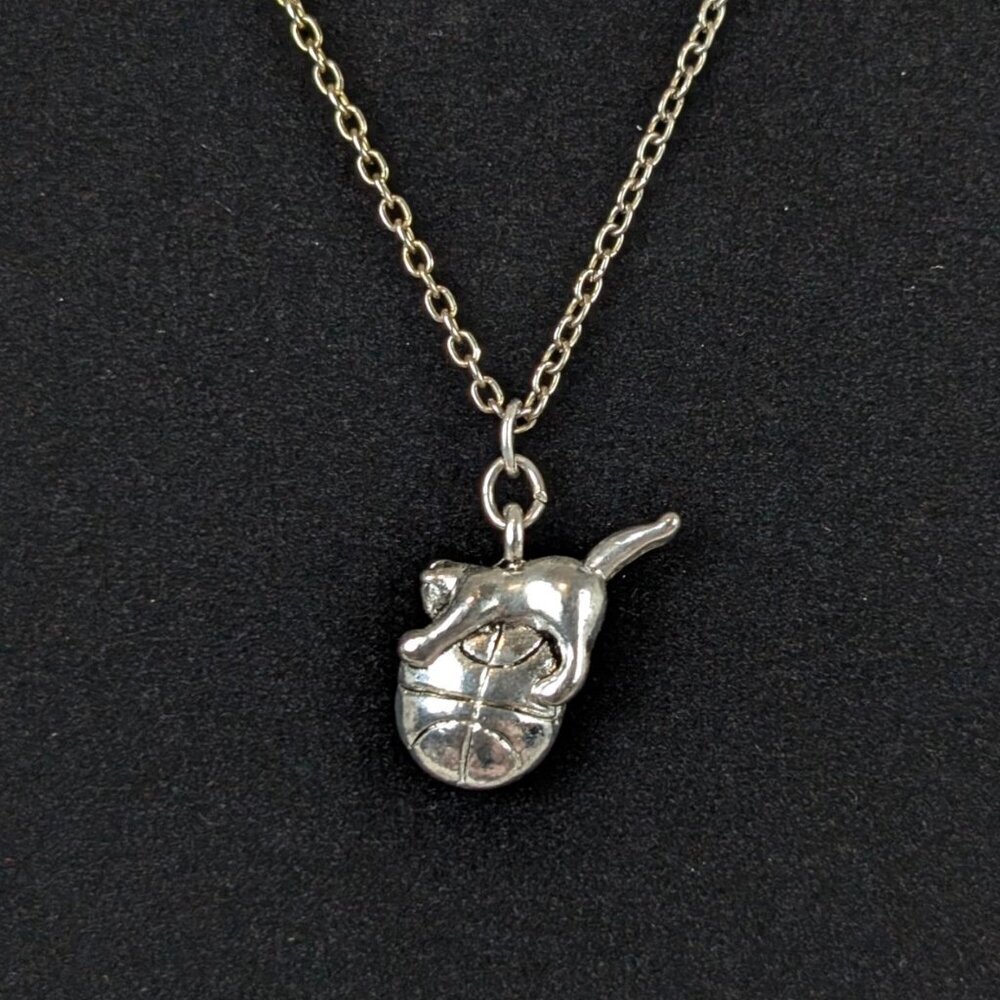 (2/$20) V. Basketball Kitty Pendant Necklace